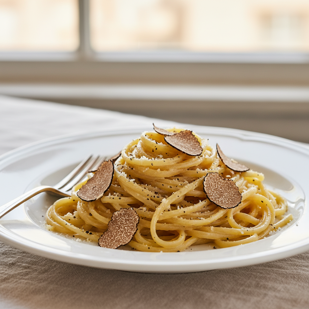 Ein Gericht Bild aus : Trüffel Tagliolini