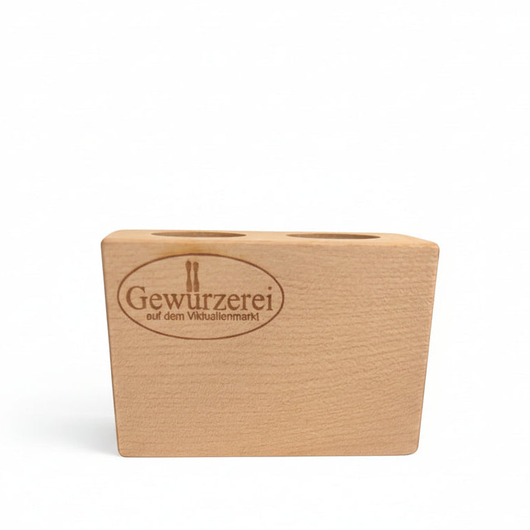 Gewürzständer Holz, 2 Loch
