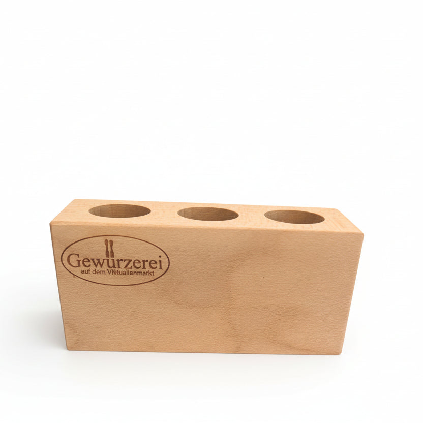 Gewürzständer Holz, 3 Loch