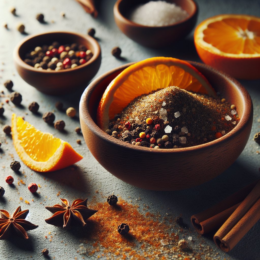 Orangen Pfeffer Gewürzzubereitung| Gewürze vom Viktualienmarkt München