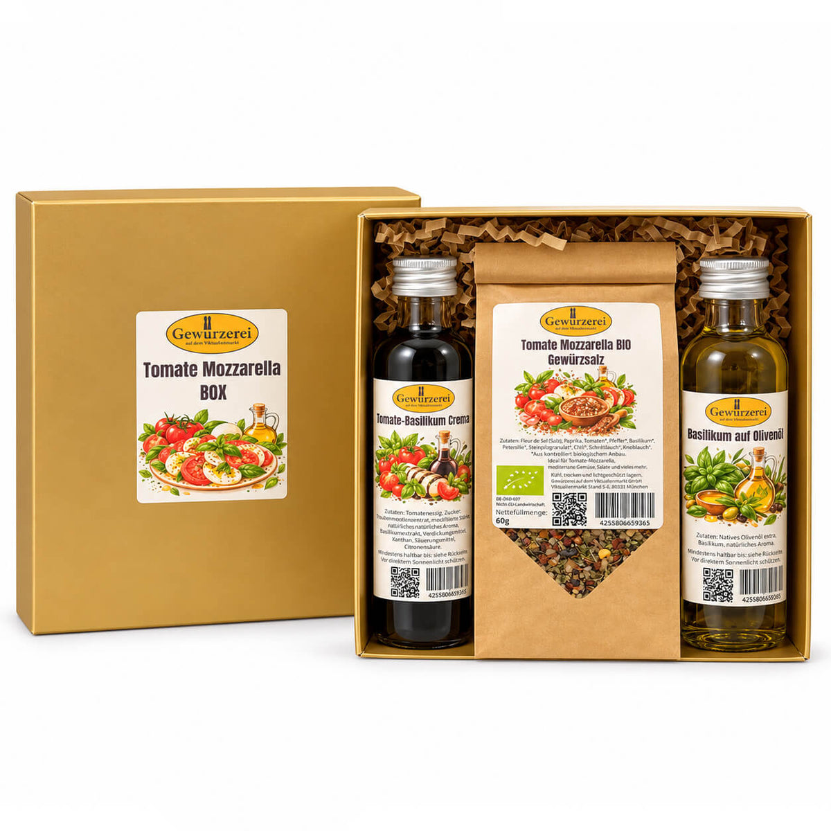 Basil on olive oil