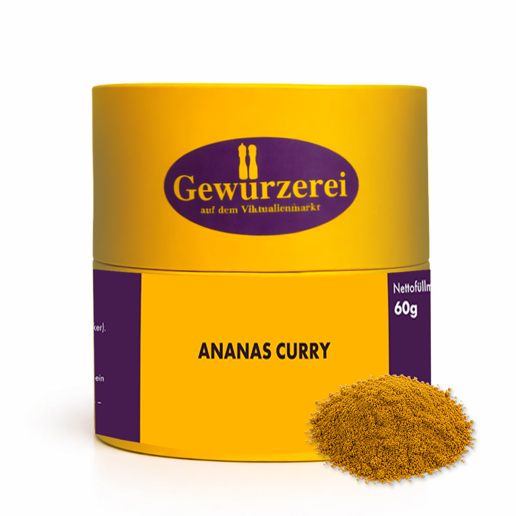 Ananas Curry Gewuerzmischung mit fruchtiger Note und klassischen Currygewuerzen fuer Currys Reisgerichte und Fleischgerichte