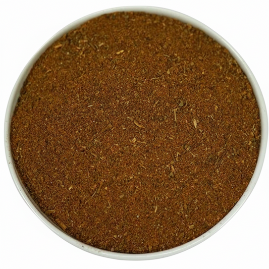 Bio Baharat Gewürzmischung mit orientalischen Gewürzen wie Zimt, Muskat und Paprika für vielseitige Gerichte