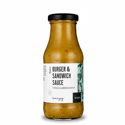 Burger und Sandwich Sauce cremig und wuerzig als Dip fuer Pommes und als Sauce fuer Burger und Sandwiches