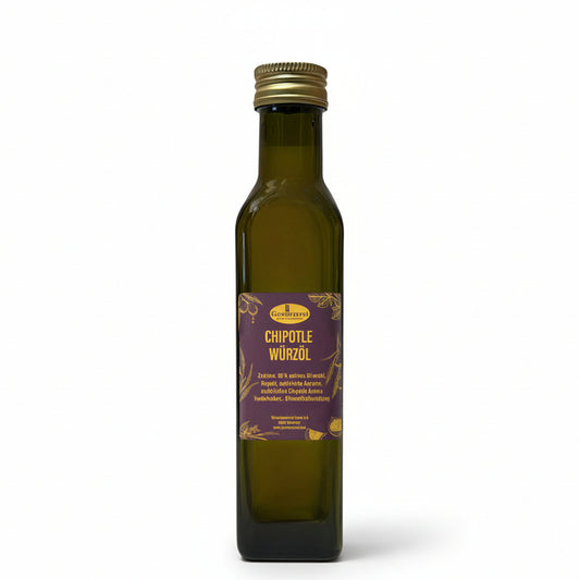 Chipotle Würzöl mit 60 Prozent nativem Olivenöl extra aus Spanien und rauchiger Chili für Tacos und Grillgerichte