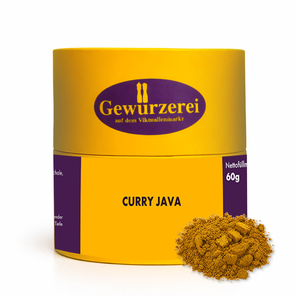 Curry Java Gewuerzmischung mit Zitrone Zitronengras und Gewuerzen fuer Currys Reisgerichte und Marinaden