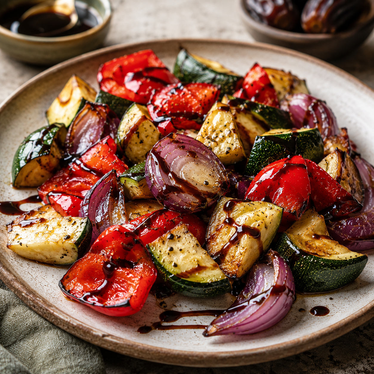 Dattel Crema mit Balsamico und Dattelsirup fuer Salate Grillgerichte Kaese und Desserts