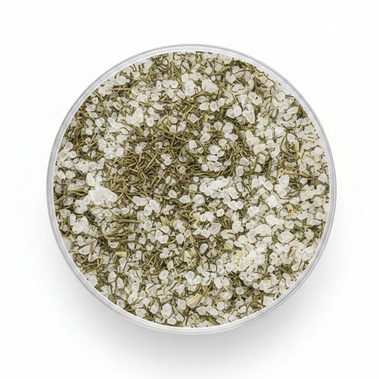 Bio Dillsalz mit feinem Salz und Dill fuer Fisch Kartoffeln Dips und frische Gerichte