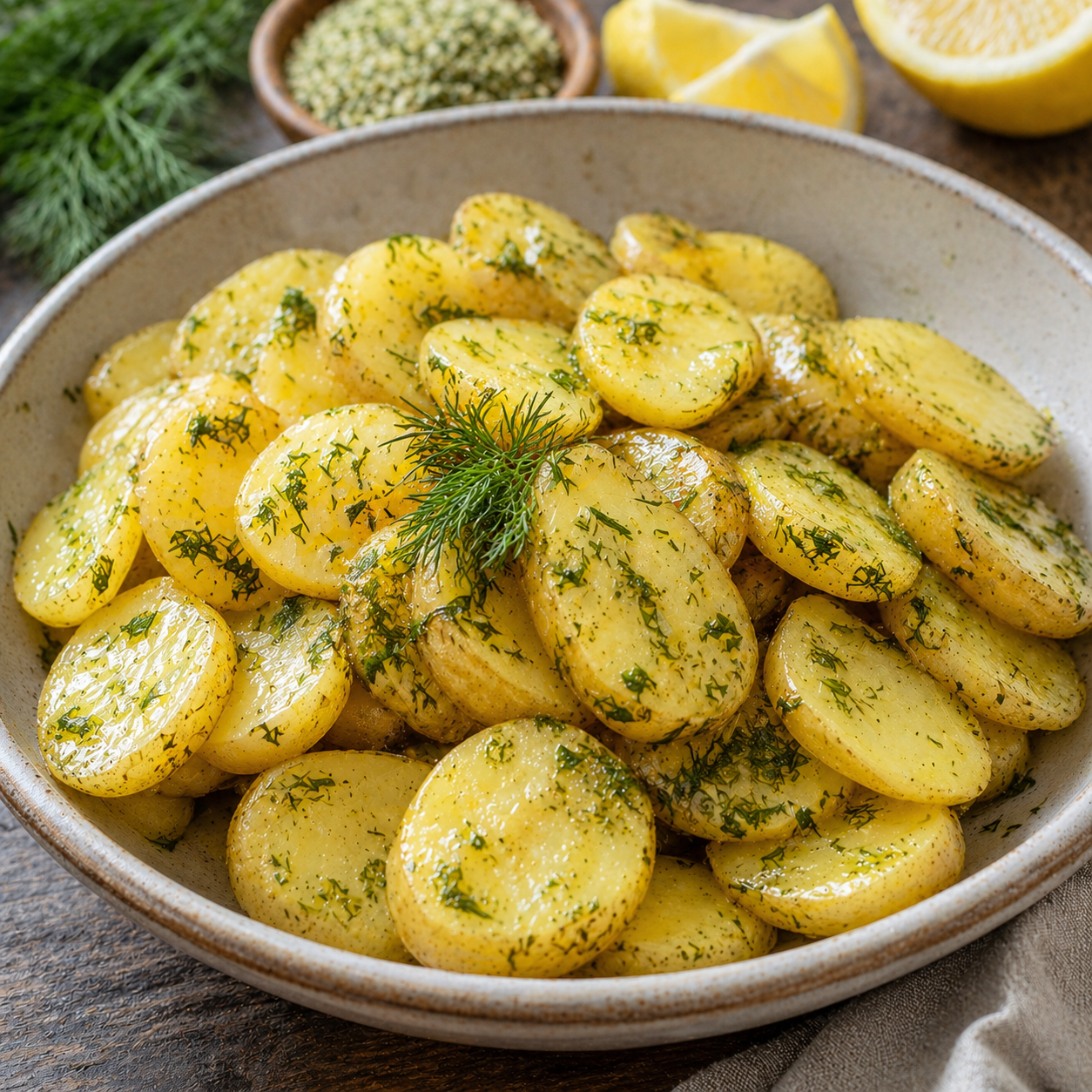 Bio Dillsalz mit feinem Salz und Dill fuer Fisch Kartoffeln Dips und frische Gerichte