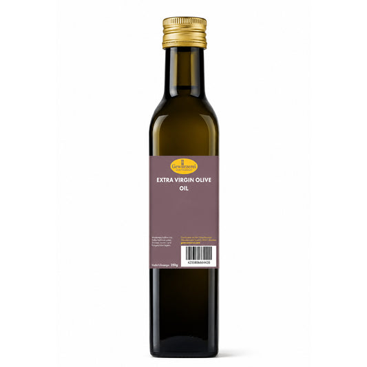 Natives Olivenöl extra aus dem Südpeloponnes in Griechenland mit fruchtigem Aroma und 0,26 Prozent Säurewert.