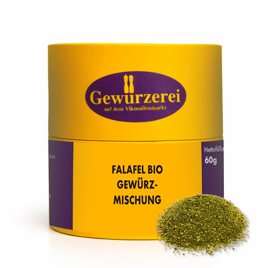 Bio Falafel Gewürzmischung mit Kräutern, Sesam und Kreuzkümmel für klassische Falafel und Gemüsegerichte-1