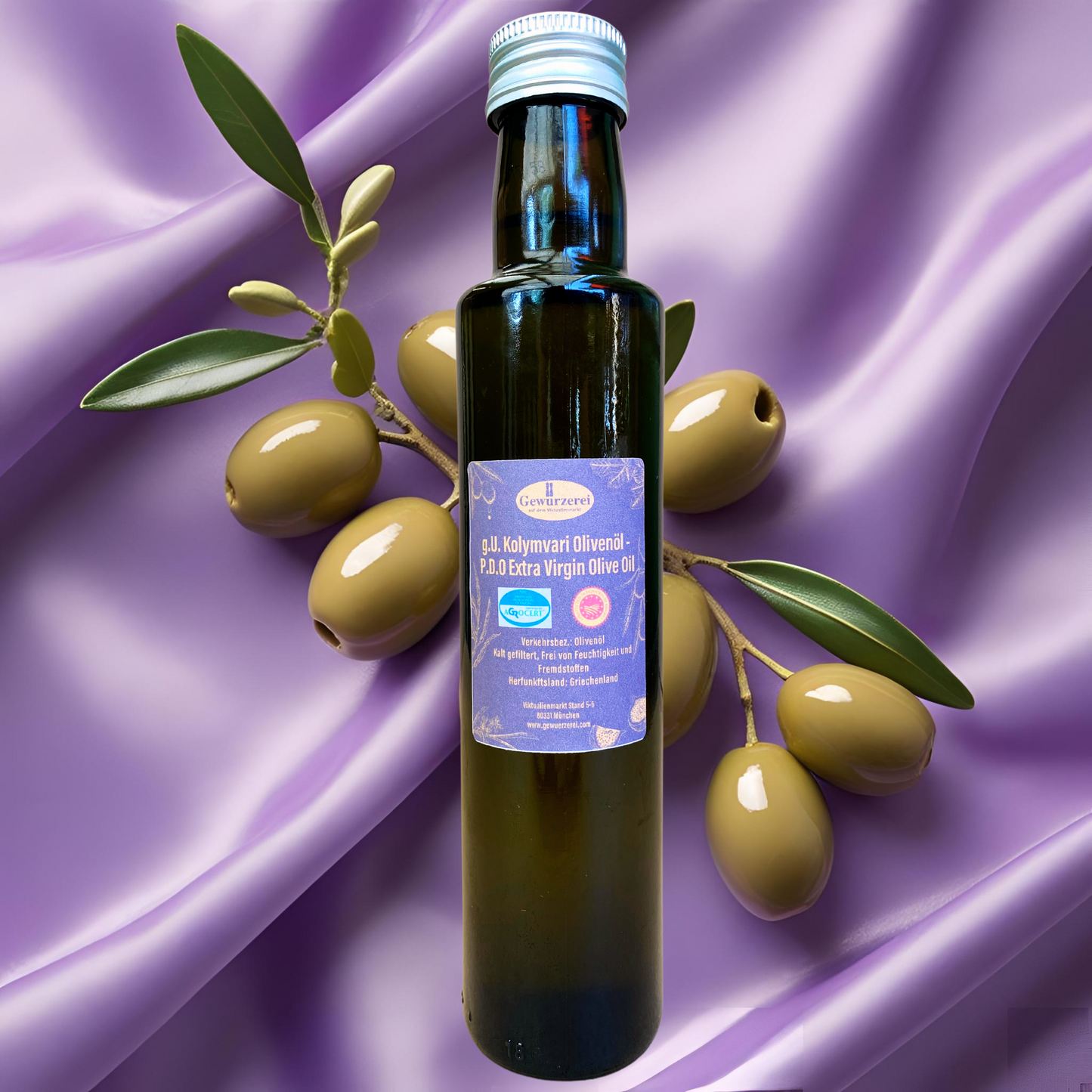 g.U. Kolymvari Olivenöl - P.D.O Extra Virgin Olive Oil