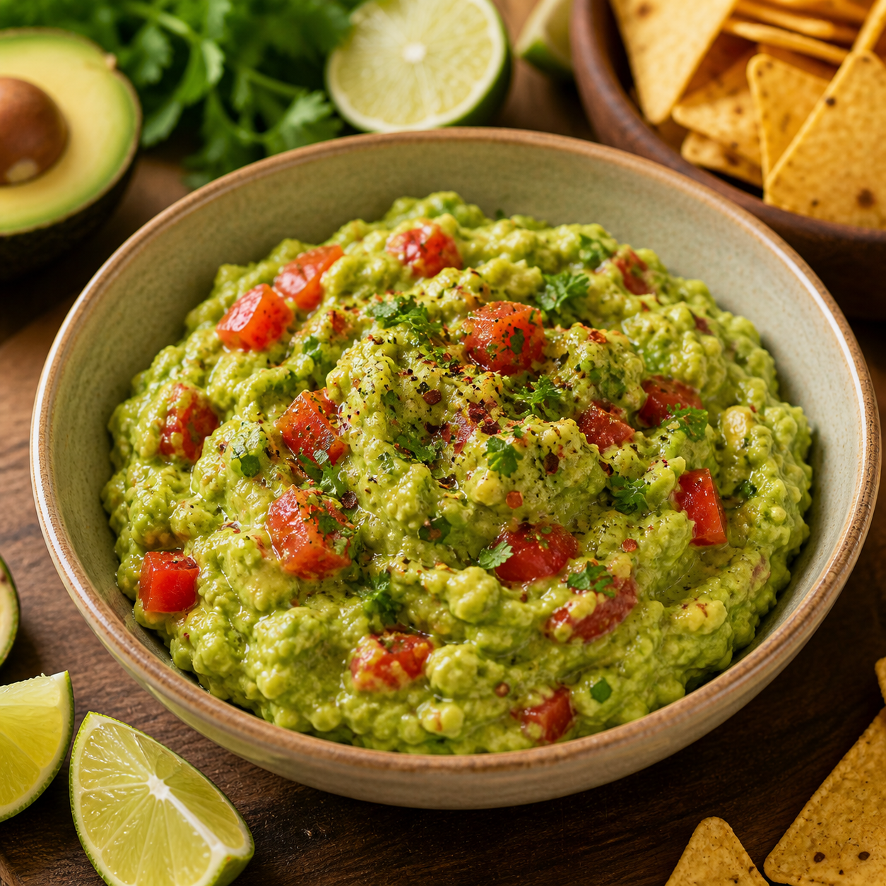 Bio Guacamole Gewuerzmischung mit Koriander Kreuzkuemmel und Zitrone fuer Avocado Dips und Salsas