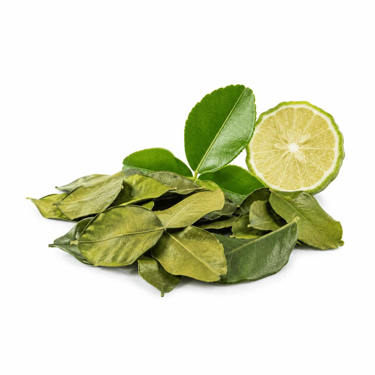 Ganze Kaffir Limettenblätter mit intensivem Zitrusaroma für Thai Curry, Tom Yum, Kokossuppen und Reis
