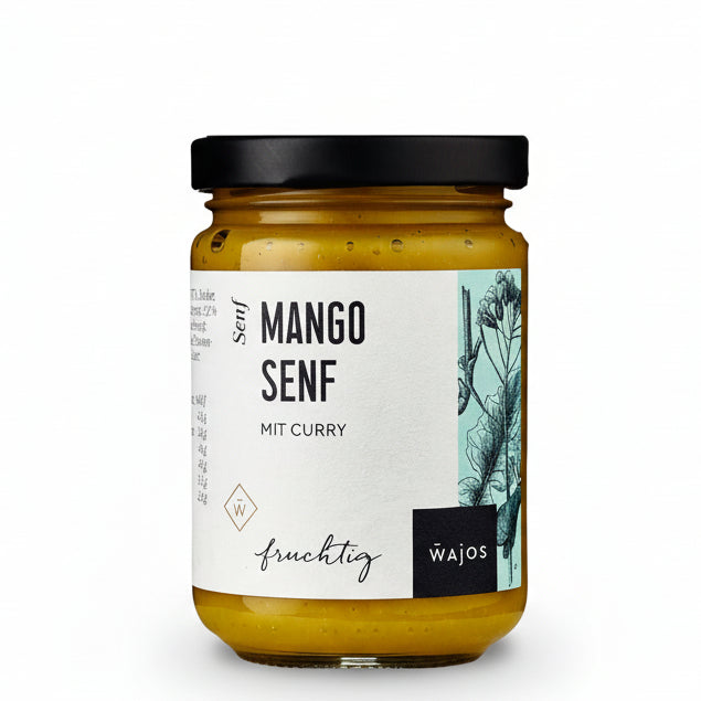 Mango senf mit curry fuer gefluegel dressings und gemuese mit fruchtig wuerziger note