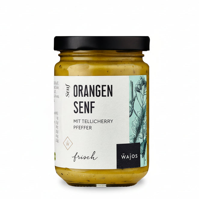 Orangen senf mit tellicherry pfeffer fuer dressings gefluegel und fisch mit fruchtig wuerziger note