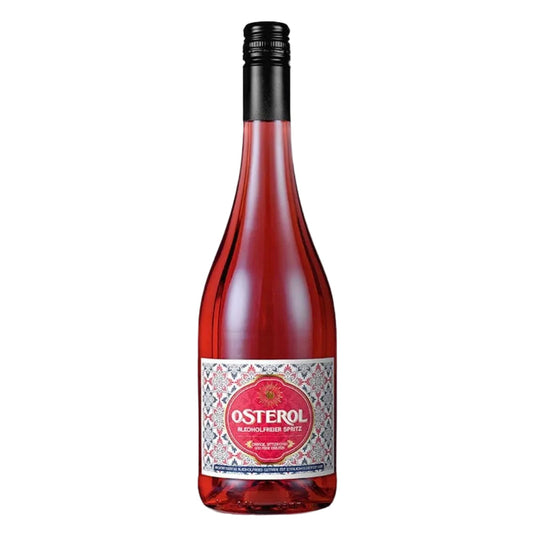 Alkoholfreier Osterol Spritz mit Orangenaroma feinen Bitternoten und Kräutern als erfrischender Aperitif