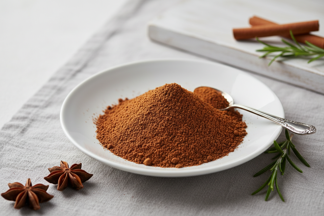 Stell mir ein Bild von Sternanis gemahlen