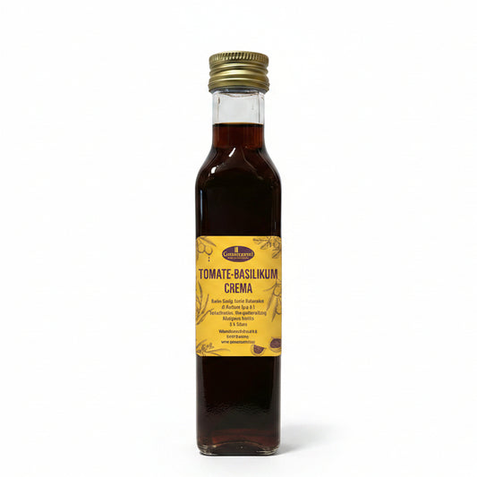 Tomate basilikum crema mit balsamico fuer salate antipasti und mediterrane gerichte