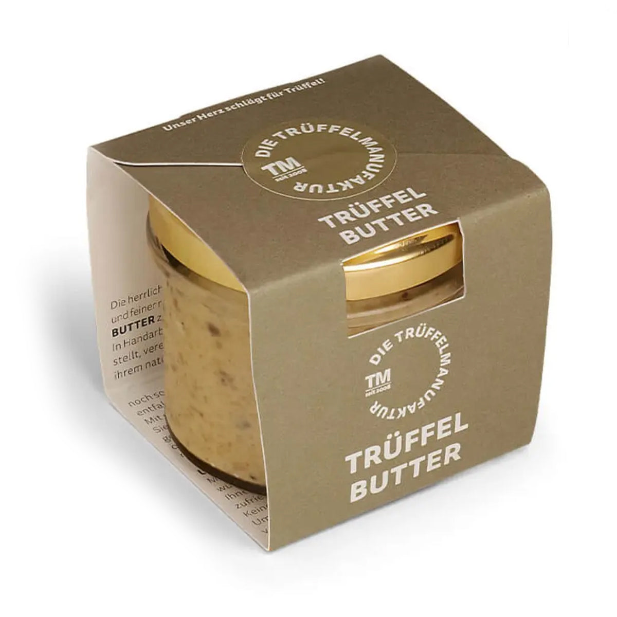 Trüffel Butter mit 15 % Trüffel im 95 g Glas, cremige Zubereitung aus mildgesäuerter Butter
