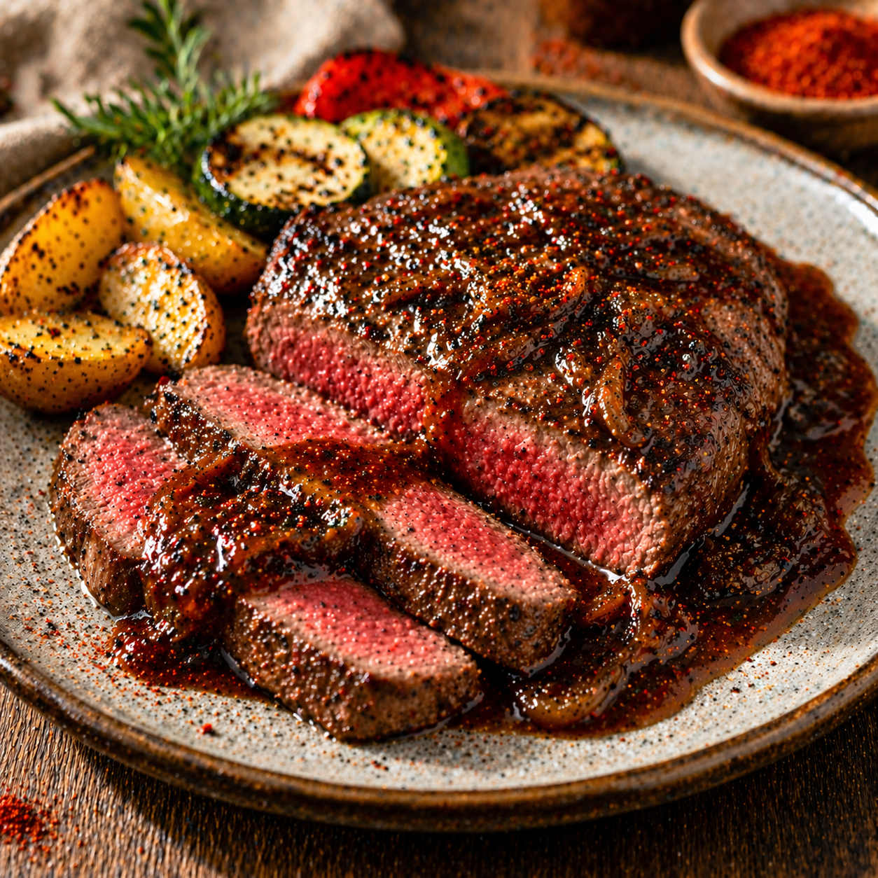 Balsamico-Röstzwiebel Sauce mit Piment d'Espelette - 245ml