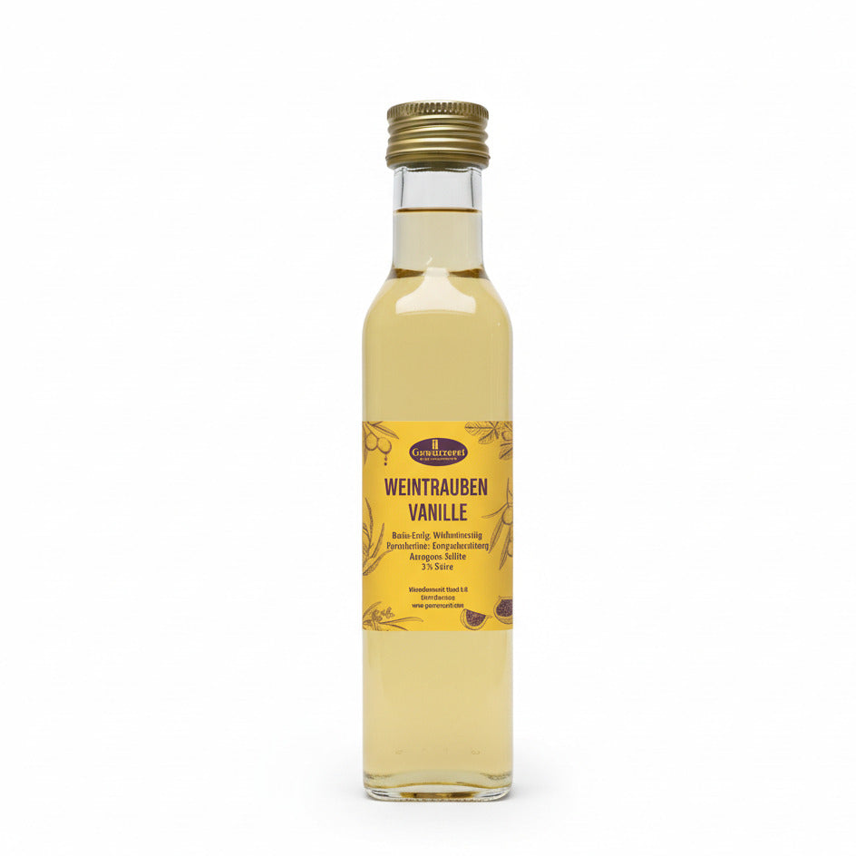 Weintraube vanille aperitif mit fruchtiger und feiner note fuer getraenke salate und kaese
