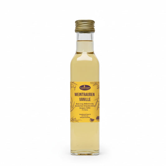 Weintraube vanille aperitif mit fruchtiger und feiner note fuer getraenke salate und kaese