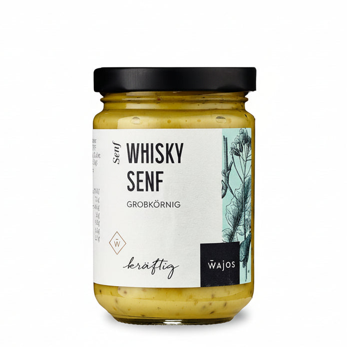 Whisky senf cremig mit rauchiger note fuer fleisch kaese und saucen