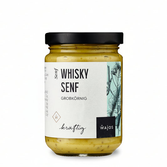 Whisky senf cremig mit rauchiger note fuer fleisch kaese und saucen