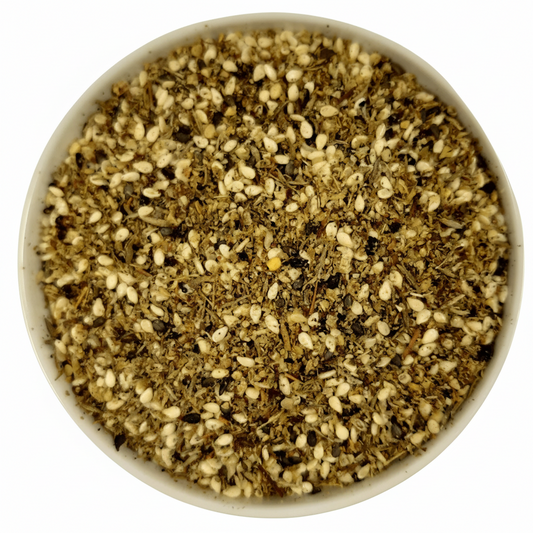 Bio Zaatar Gewürzmischung mit Sumach, Thymian und Oregano für Fladenbrot und orientalische Gerichte
