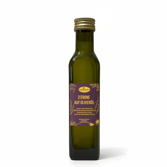 Zitronen olivenoel extra nativ mit frischer zitrusnote fuer salate und dressings